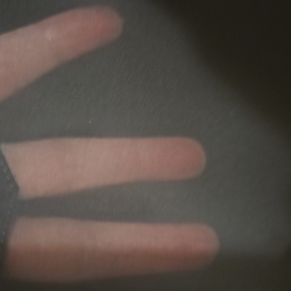 Express black sheer low neck line tunic top - Picture 3 of 5